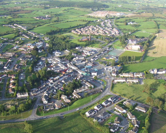 Dromore from the air