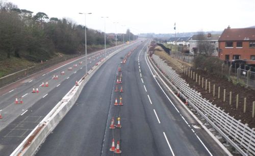 M2 looking north from Arthur Bridge