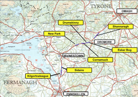 Map of A32 road realignment schemes