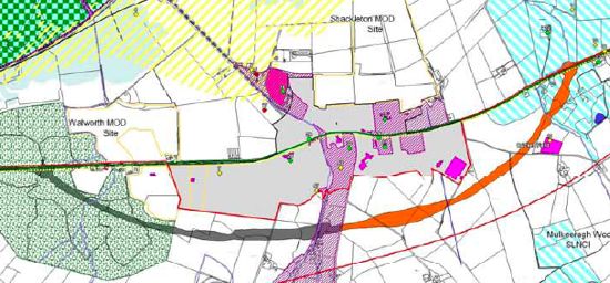 Map of Ballykelly Bypass