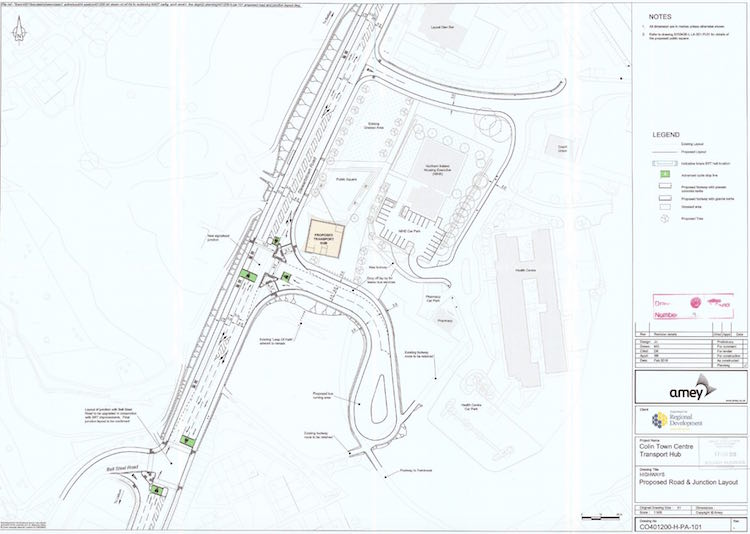 Plans for BRT western terminus at Colin
                            Town Centre