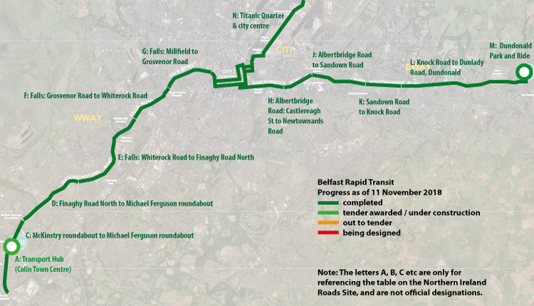 Progress on Belfast
                          Rapid Transit