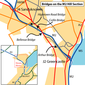 M2 hill section bridges